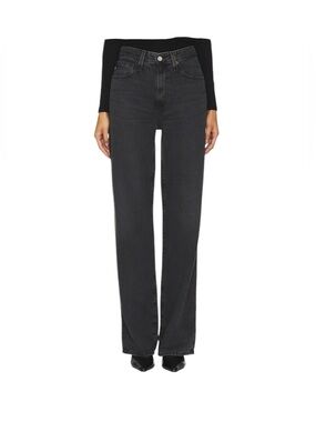 AG Jeans Kora High Rise Wide Leg Black Jeans | Size 28